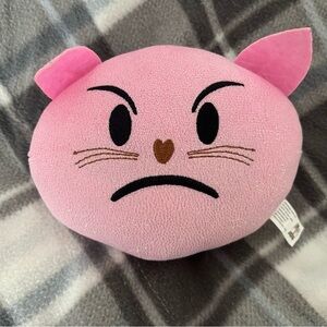 Grouchy Pink Sparkle Cat Plush